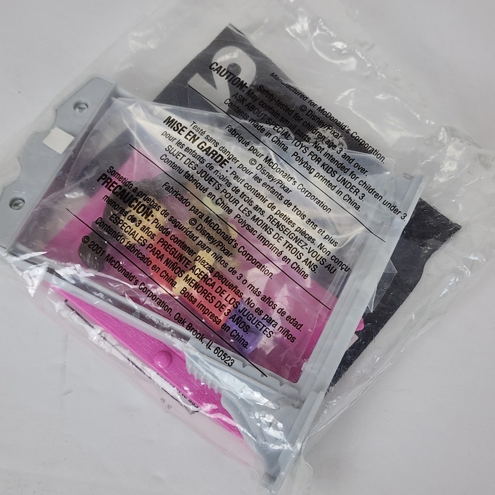 2001 Disney Pixar Monsters Inc Boo #2 Glow‎ In The Dark Eye McDonald's Toy - Picture 4 of 5